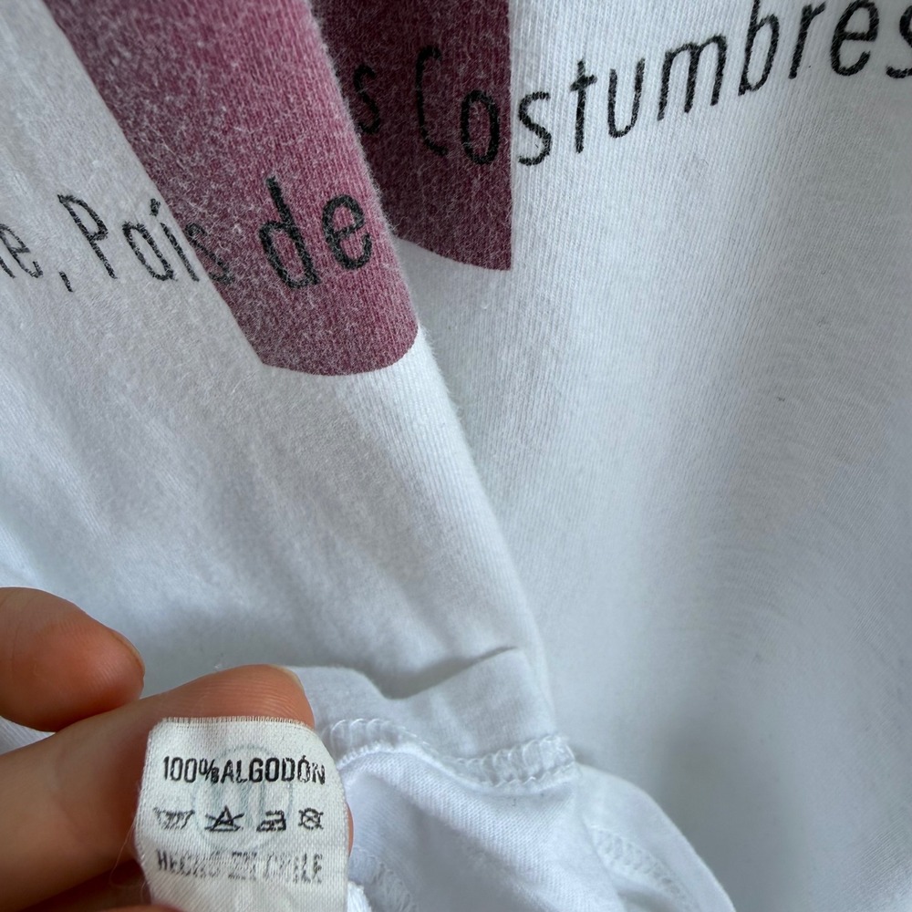 Chile Tees Wine Corkscrew Graphic T Shirt XXL 100% Cotton White - Picture 6 of 10